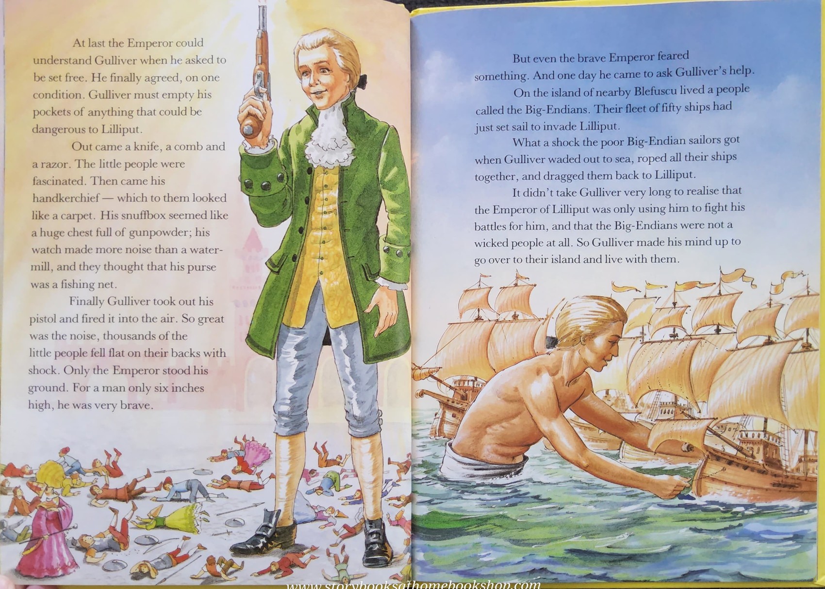 หนังสือนิทานปกแข็ง ** 🍅🍓TWIN TALES: GULLIVER'S TRAVELS AND THE FROG PRINCE