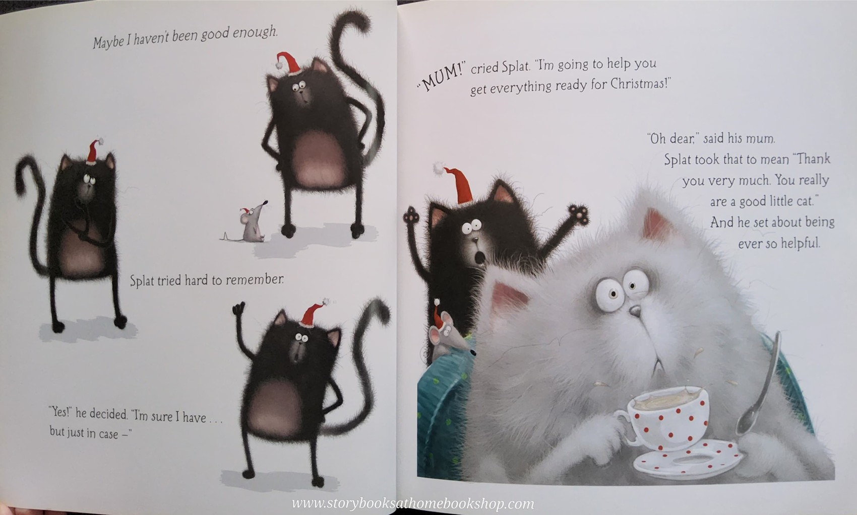 หนังสือนิทานปกอ่อน** 🍅🍓 MERRY CHRISTMAS,SPLAT BY ROB SCOTTON