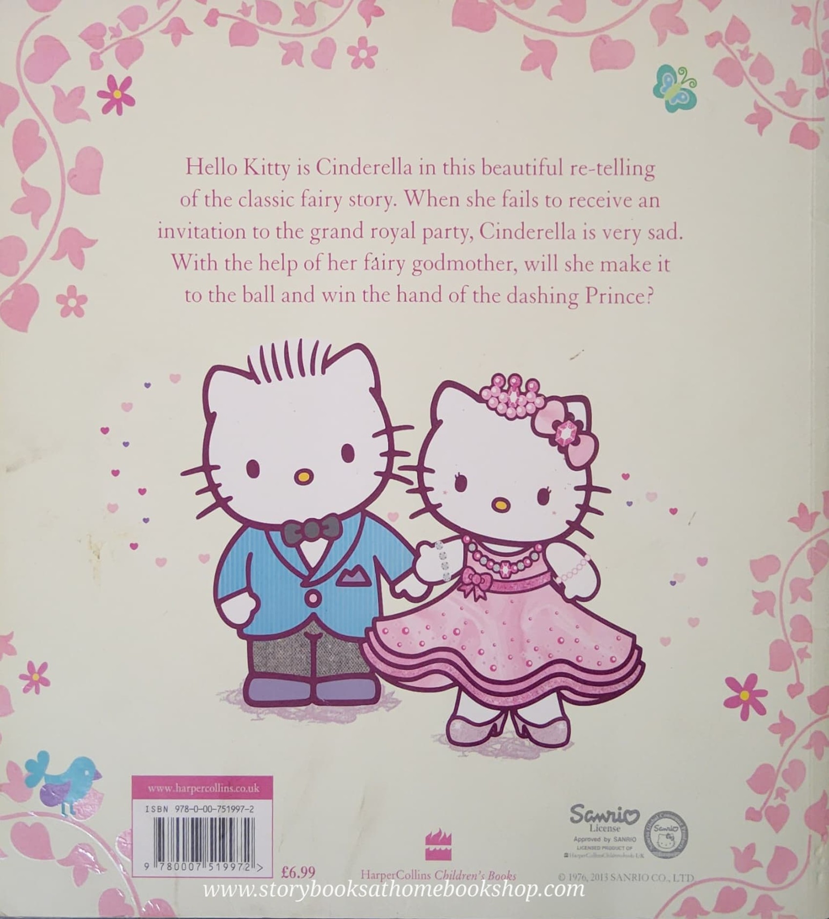 หนังสือนิทานปกอ่อน** 🍓🍓 HELLO KITTY IS...CINDERELLA