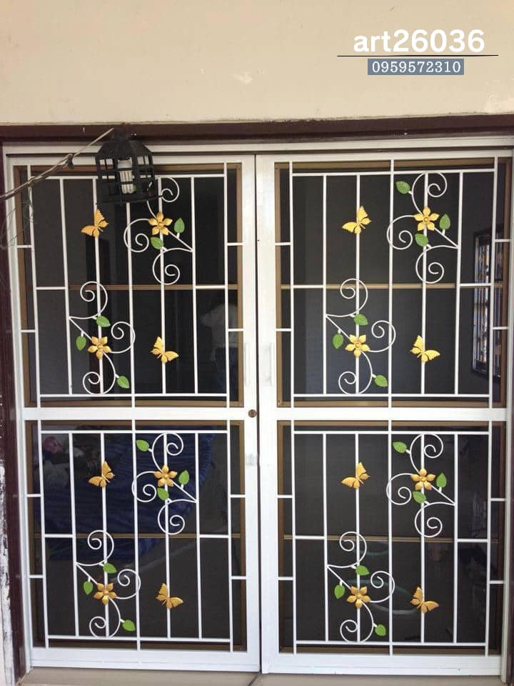 เหล็กดัดสีอบ #14