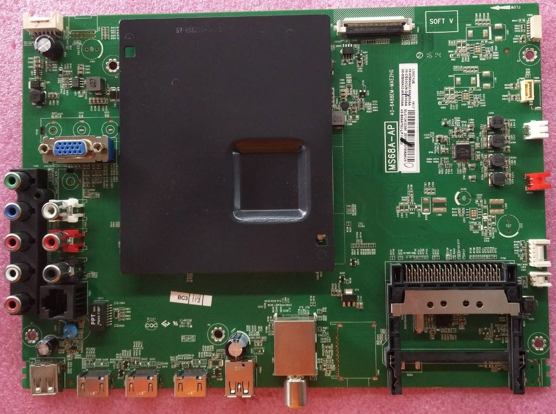 เมนบอร์ดทีวีทีซีแอล TCL ของแท้มือสองถอดจากเครื่อง ใช้กับรุ่น LED55Q7700 พาร์ท 40-6488EM-MAE2HG ใช้กับ T-CON พาร์ทST5461D04-1-C-1