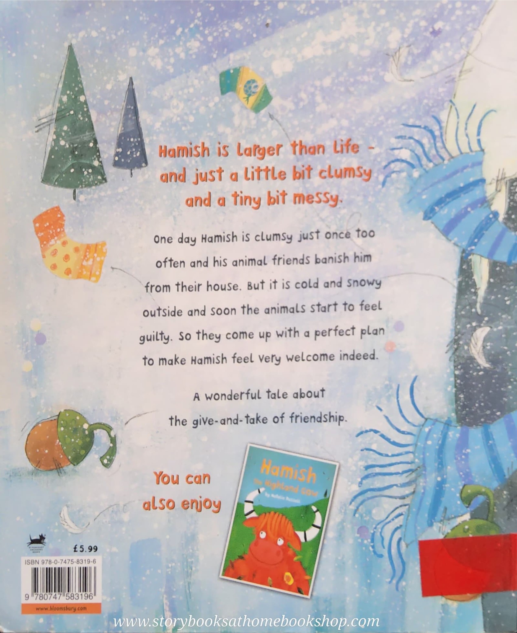 หนังสือนิทานปกอ่อน ปกกริทเตอร์** 🍅🍓HOME SWEET HAMISH BY NATALIE RUSSELL