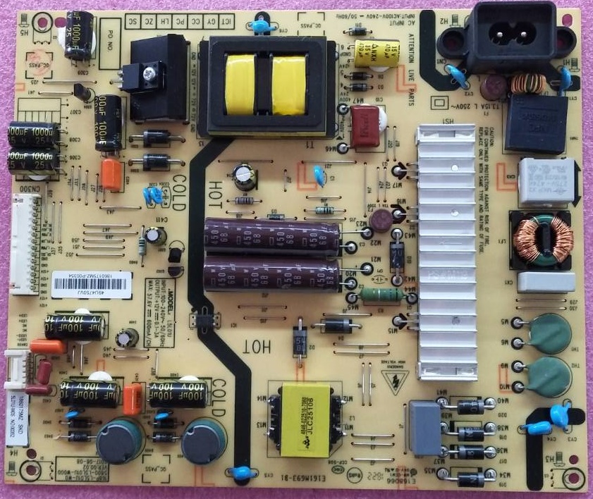 ซัพพลายทีวี TOSHIBA (โตชิบา) ของแท้มือสองถอดจากเครื่อง ใช้กับรุ่น 49U4750VT พาร์ท L5L01U