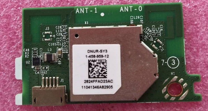 ตัวรับสัญญาน WIFI ทีวีโซนี่ SONY ของแท้ถอดจากเครื่อง รุ่น KD-49X7000E พาร์ท1-458-959-12