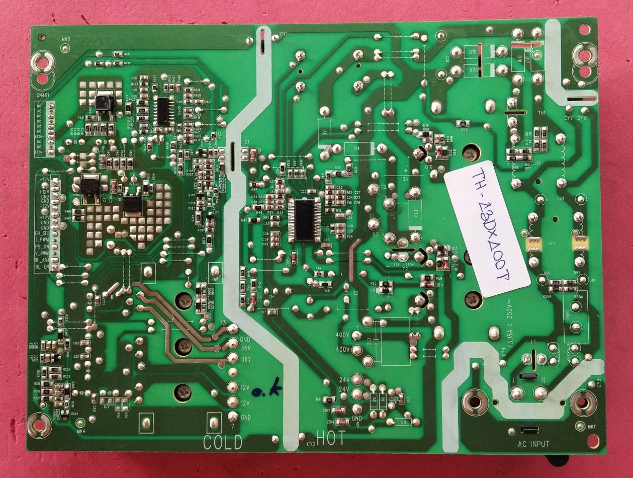 POWER SUPPLY PANASONIC (พานาโซนิค) ของแท้ถอดจากเครื่อง รุ่น TH-43DX400T พาร์ท5800-L4L019-W100