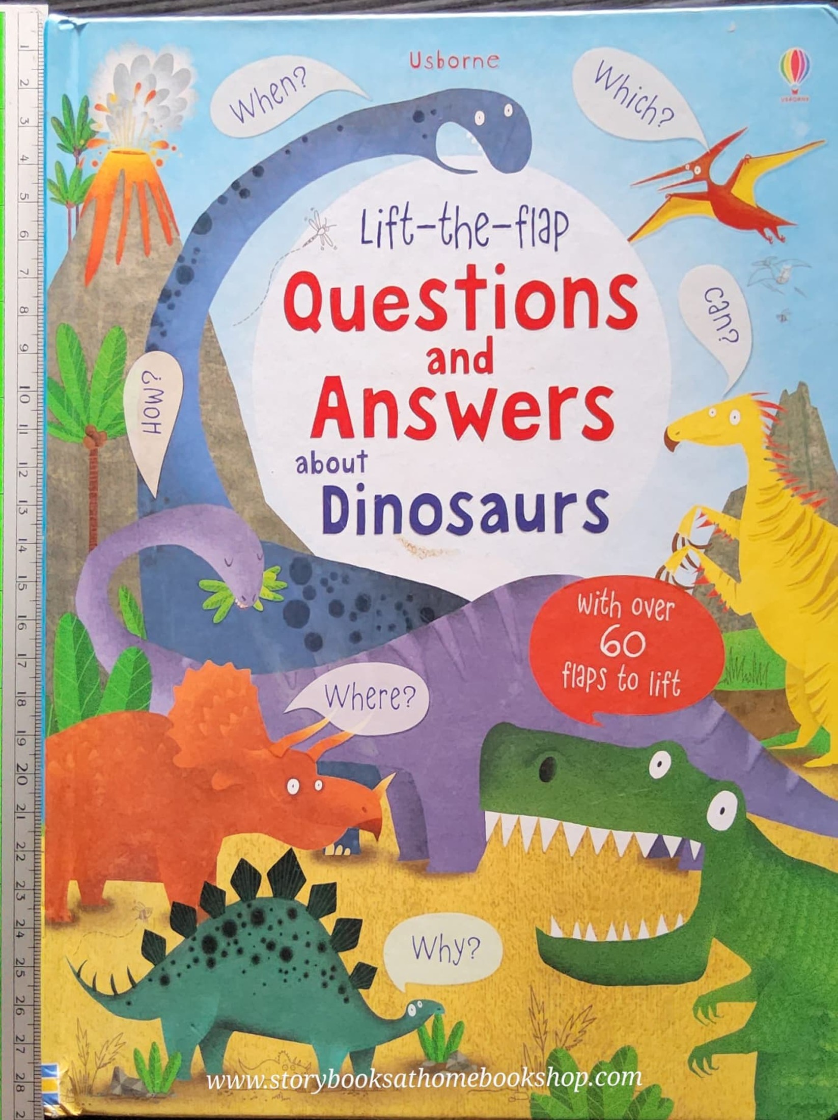 LIFT THE FLAP BOARD BOOK** 🍅🍓QUESTIONS AND ANSWERS ABOUT DINOSAURS
