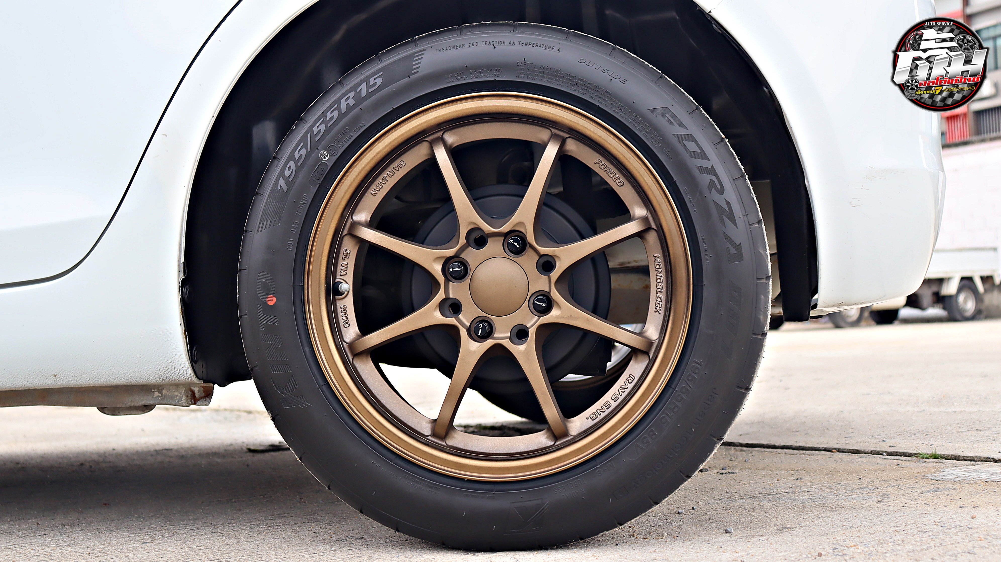 SUZUKI SWIFT เปลี่ยนล้อยาง ล้อ CE28 Sia Edition ขอบ15นิ้ว ยาง KINTO FORZA 001 195/55R15 85V