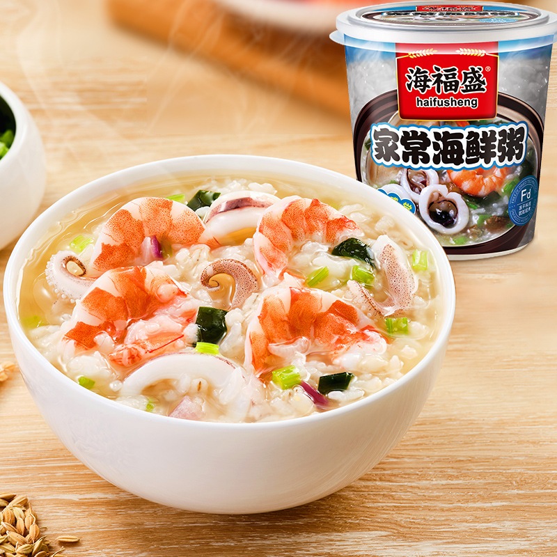 Haifusheng ข้าวต้มกึ่งสำเร็จรูป โจ๊กสำเร็จรูป โจ๊กคัพ ข้าวต้มคัพ แบบถ้วย 38g boiled rice/rice porridge