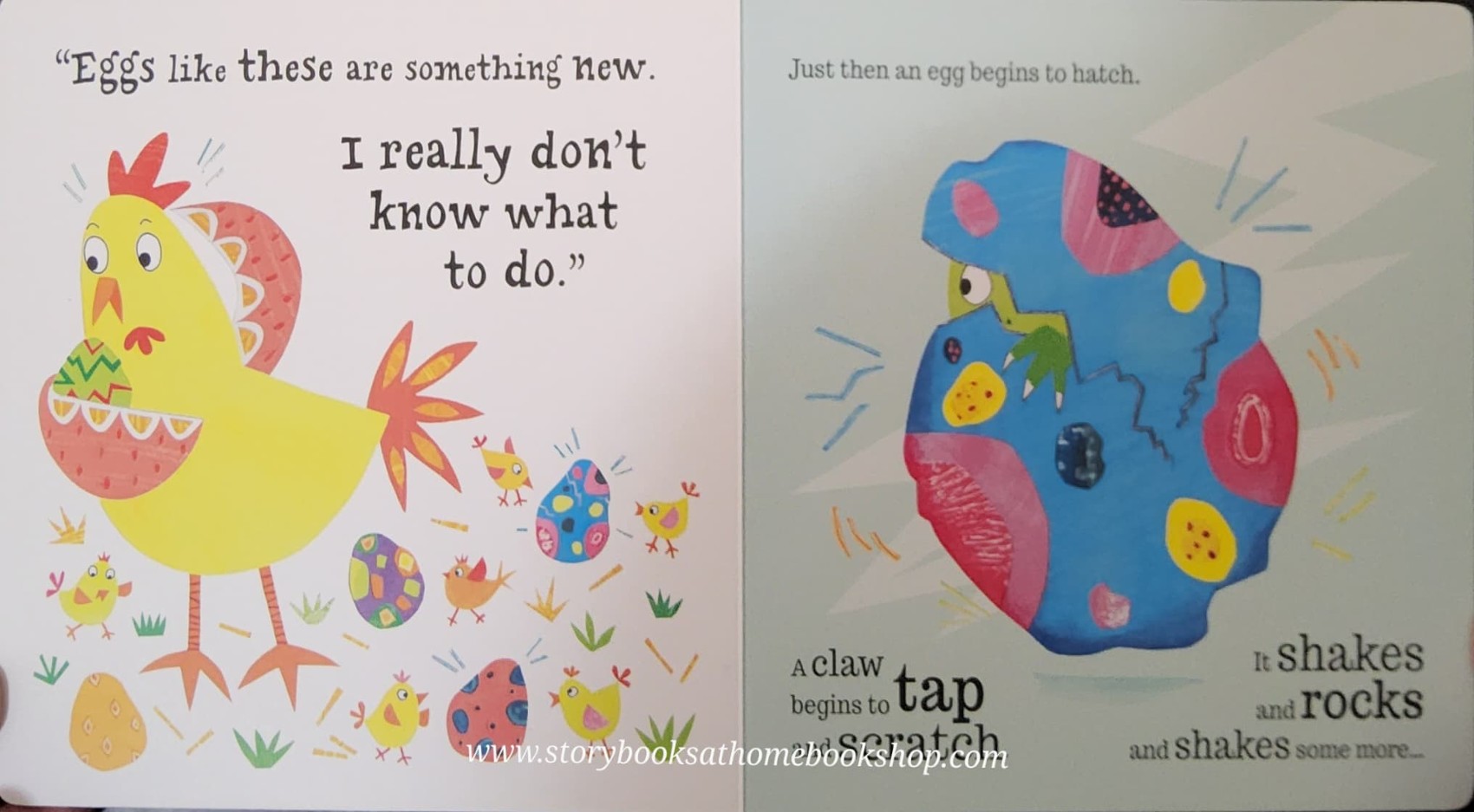 BOARD BOOK** ð
FIVE FUNNY EGGS