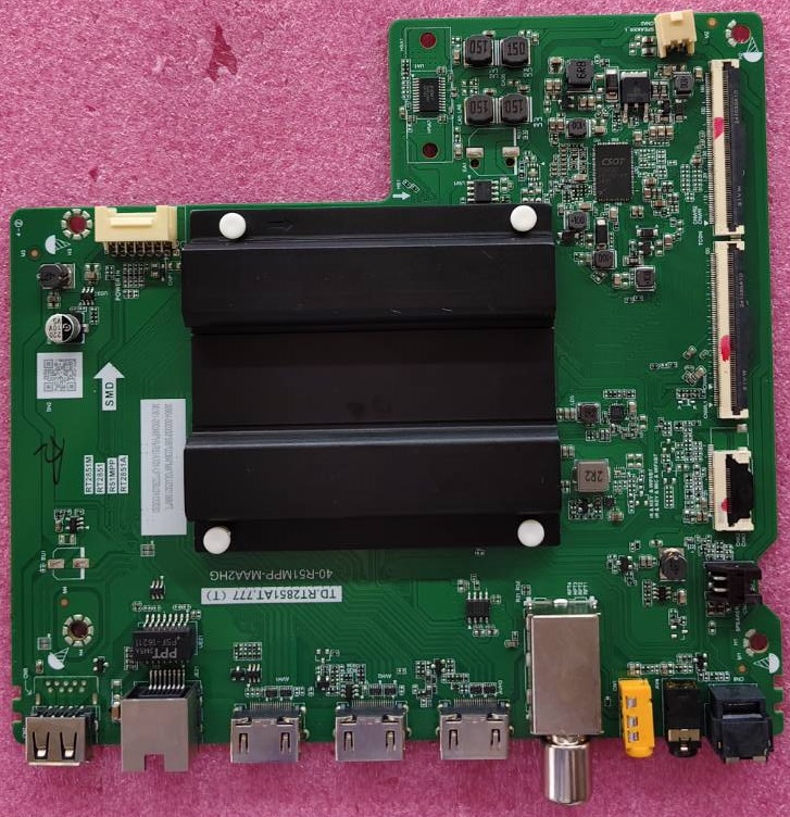เมนบอร์ดทีวี ทีซีแอล TCL ของแท้มือสองถอดจากเครื่อง ไช้กับรุ่น 55V6B พาร์ทTD.RT2851AT.777(T)