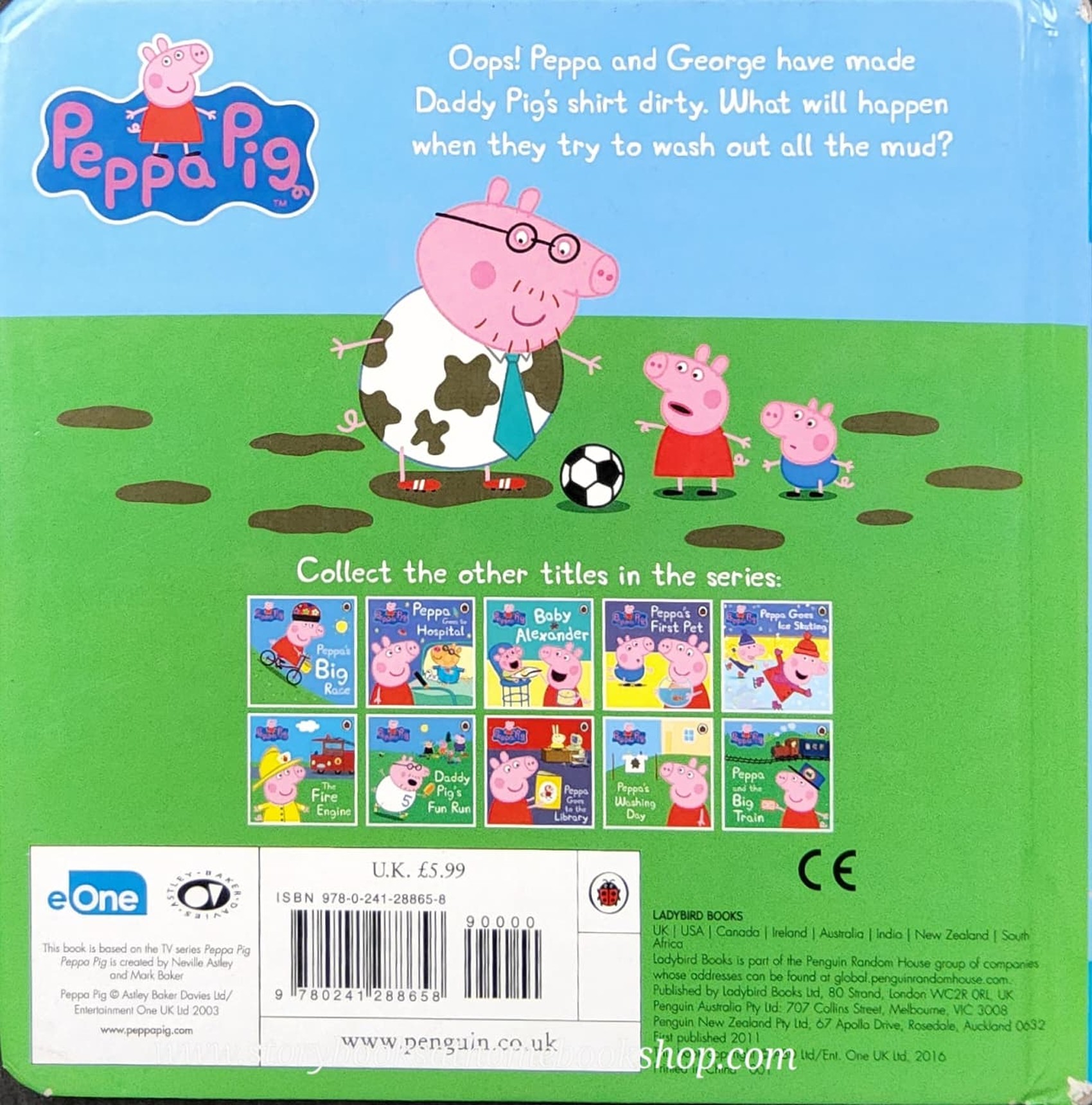 BOARD BOOK ** 🍅🍅PEPPA PIG: PEPPA'S WASHING DAY