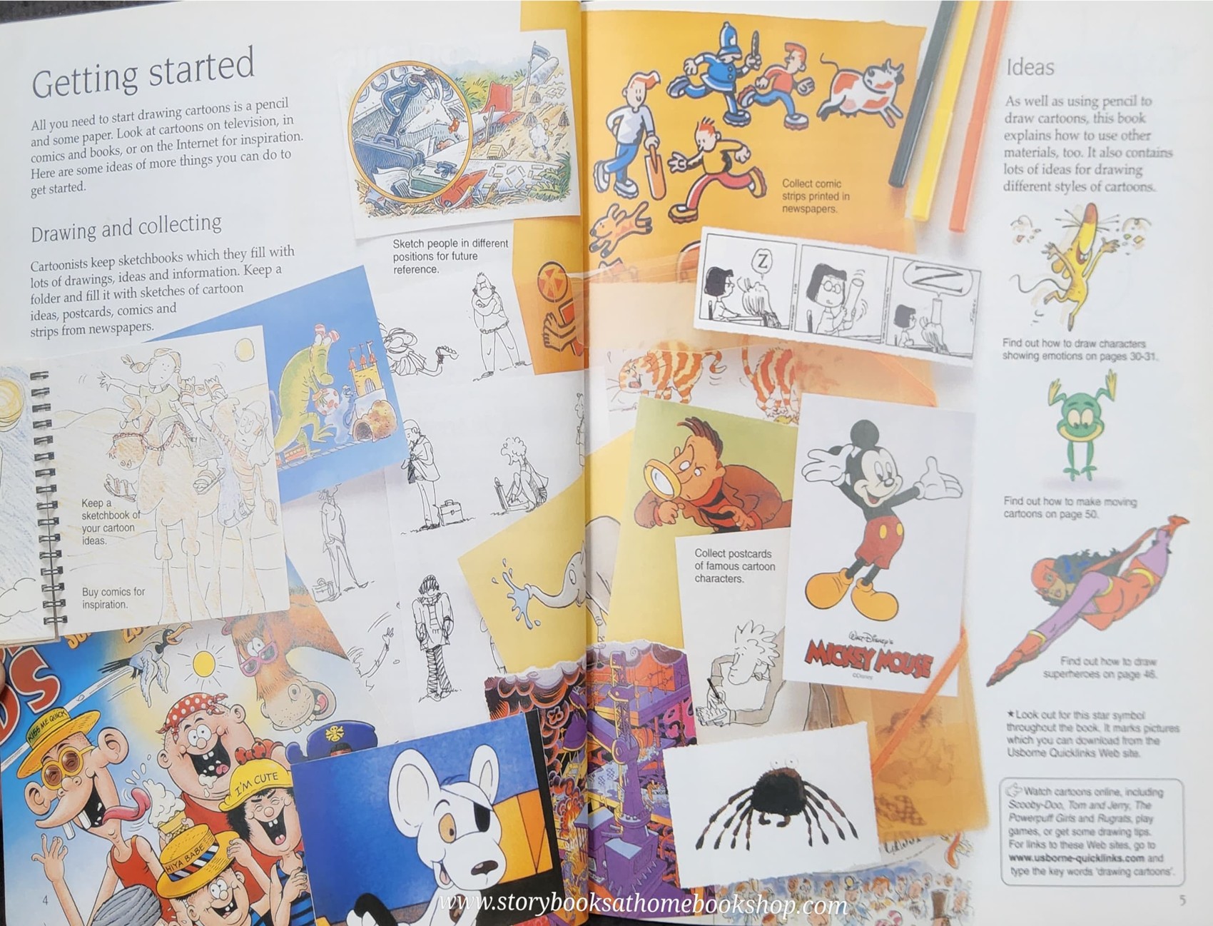 ACTIVITIES BOOK** ð
ð
USBORNE art ideas drawing CARTOONS