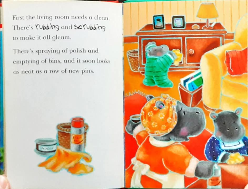 หนังสือนิทานปกแข็ง** 🍅🍓Grandma Hippo's Visit