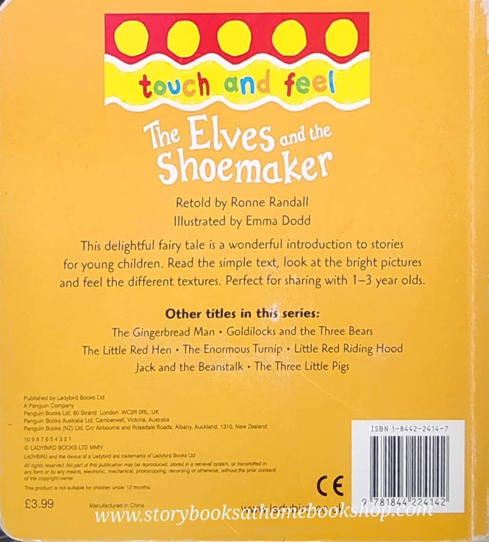 TOUCH AND FEEL BOARD BOOK ** 🍅🍓 THE ELVES AND THE SHOEMAKER