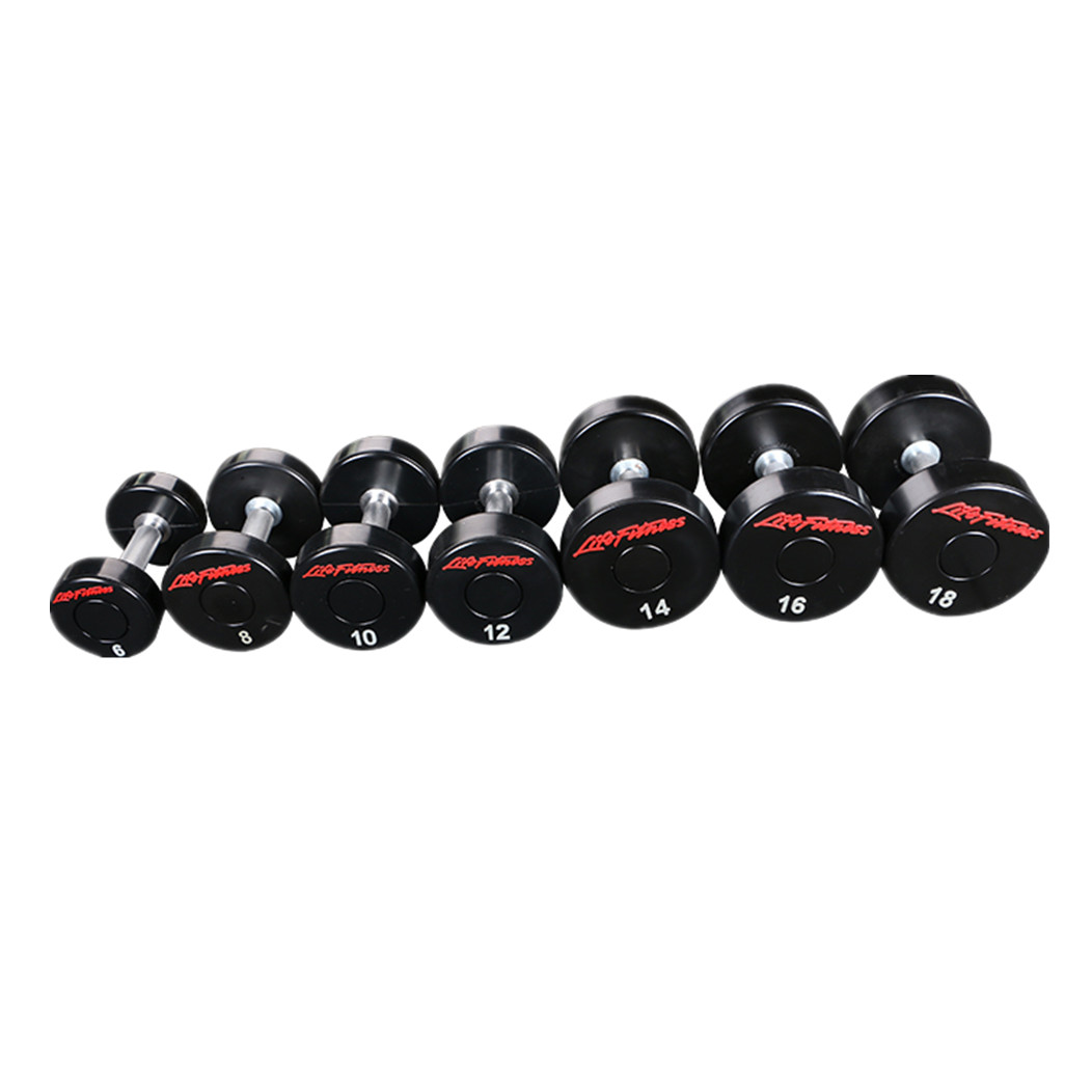 Dumbbell ดัมเบล ทรงกลม ดัมเบลเหล็กหุ้มยาง ชุด 2 4 6 8 10 12 14 16 18 20 22 24 26 28 30 KG. * 1 คู่ (1 ชุด)