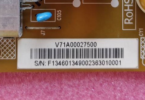 ซับพลายทีวี โตชิบ้า TOSHIBA ของแท้มือสองถอดจากเครื่อง ใช้กับรุ่น 50L2300 50L4300 พาร์ท V71A00027500