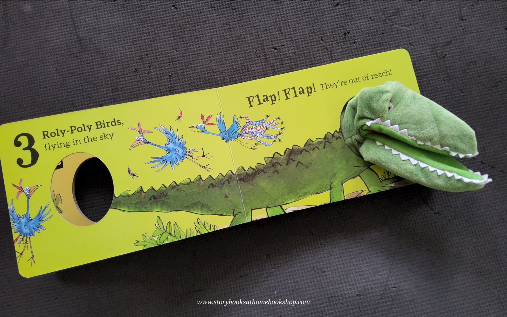 FINGER PUPPET BOARD BOOK** 🍅🍓THE ENORMOUS CROCODILE BY ROALD DAHL