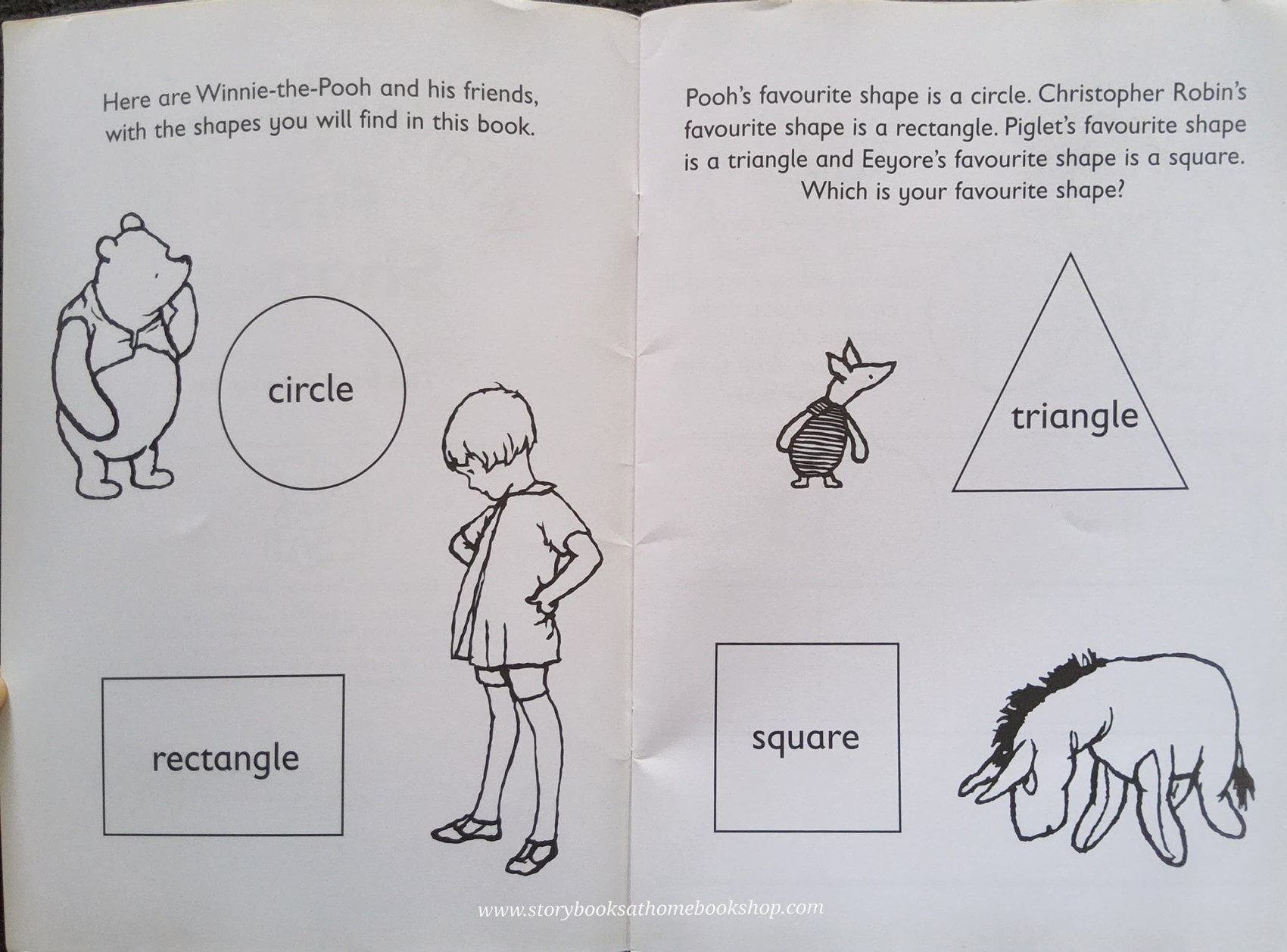 PRACTICE BOOK** ♥️WINNIE-THE-POOH: FIRST SHAPES