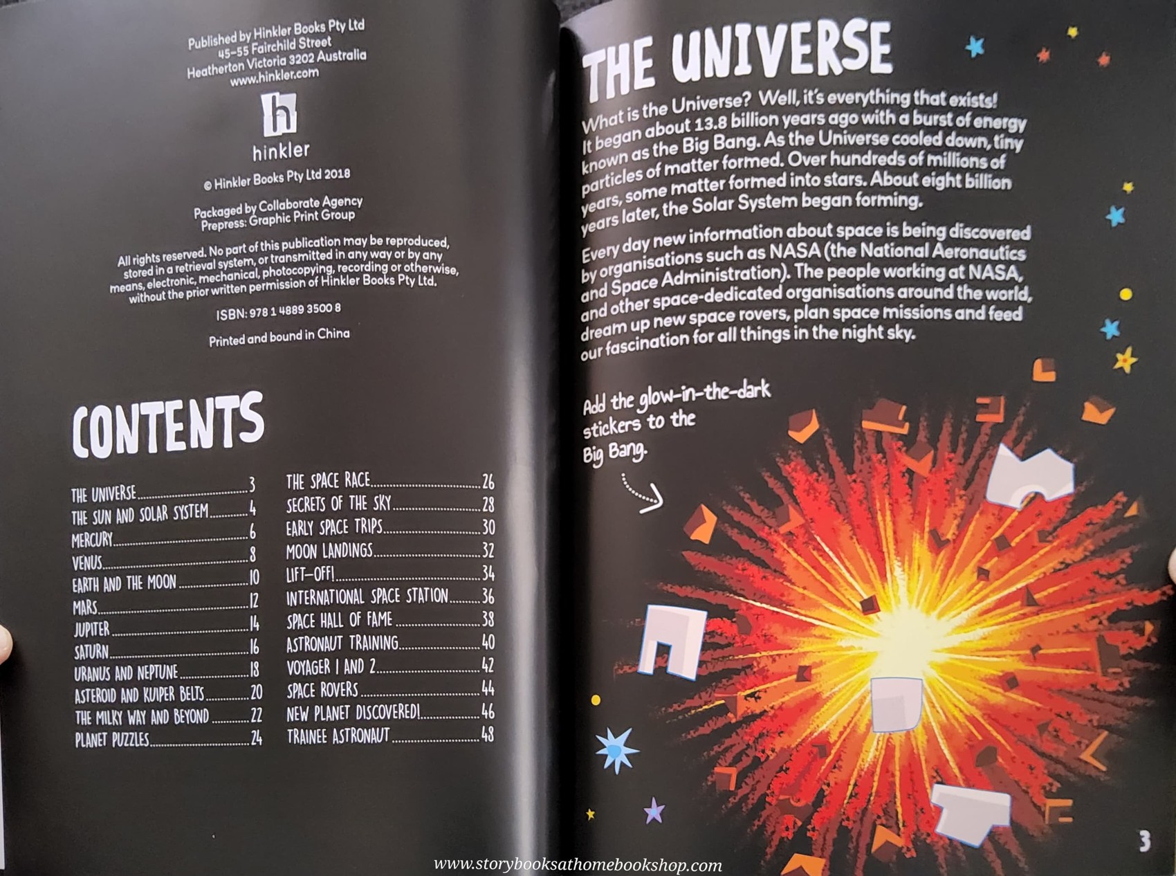 ACTIVITIES BOOK** ð
KNOW AND GLOW SPACE STICKER ACTIVITIES WITH 110 STICKERS