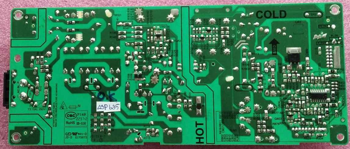 ซัพพลายทีวีทีซีแอล TCL อะไหล่แท้/มือสองพร้อมใช้งาน ใช้กับรุ่น 43P635 43T635 43P736 43P637 พาสบอร์ด PW.A100W2.771