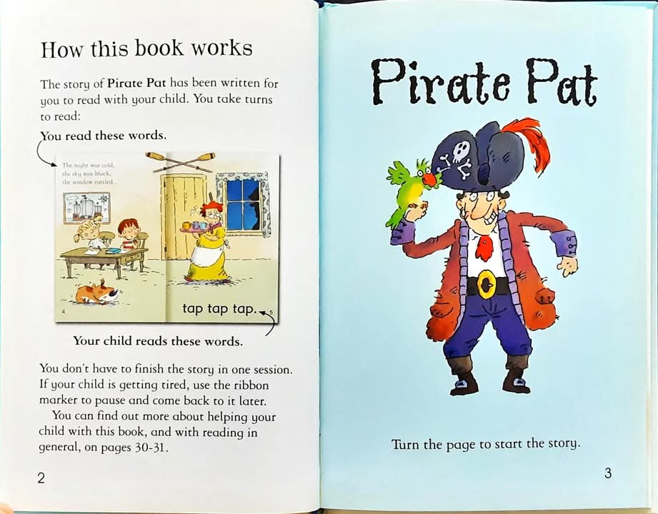 หนังสือนิทานปกแข็ง** 🍅🍓USBORNE VERY FIRST READING BOOK1:Pirate Pat