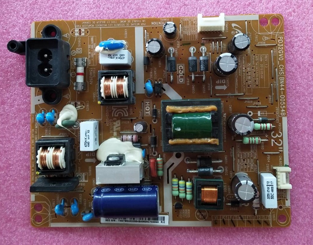 POWER SUPPLY SAMSUNG (ซับพลาย ซัมซุง) อะไหล่แท้/มือสองพร้อมใช้งาน พาร์ท BN44-00554B :BN44-00492B :BN44-00492D :BN44-00554A รุ่น HG32AB460GW :UA32EH4003R