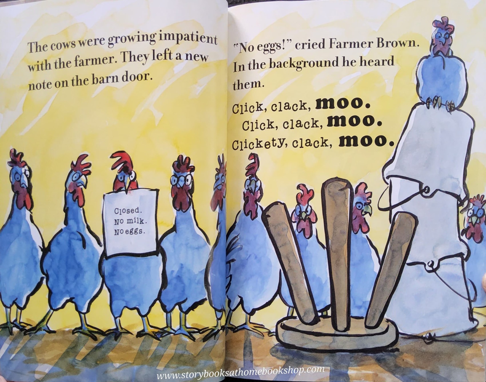 หนังสือนิทานปกอ่อน** ♥️CLICK,CLACK,MOO COWS THAT TYPE WITH CD