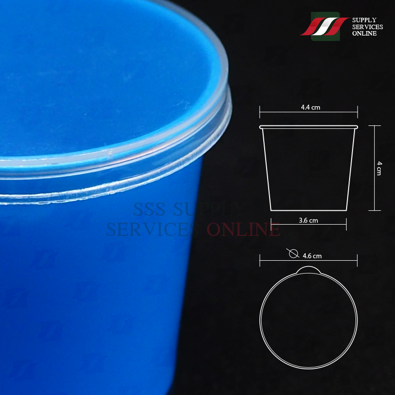 กระปุกเก็บอุจจาระ 40 มิลลิลิตร สีฟ้า Stool Container 40mL