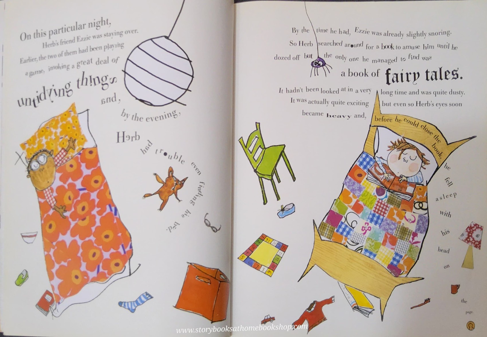 หนังสือนิทานปกอ่อน** 🍅🍓WHO'S AFRAID OF THE BIG BAD BOOK?BY LAUREN CHILD