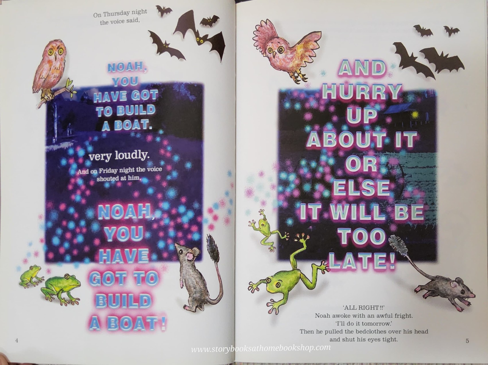 หนังสือนิทานปกแข็ง** 🍅NOAH'S BOAT BY LOUISE ELLIOTT