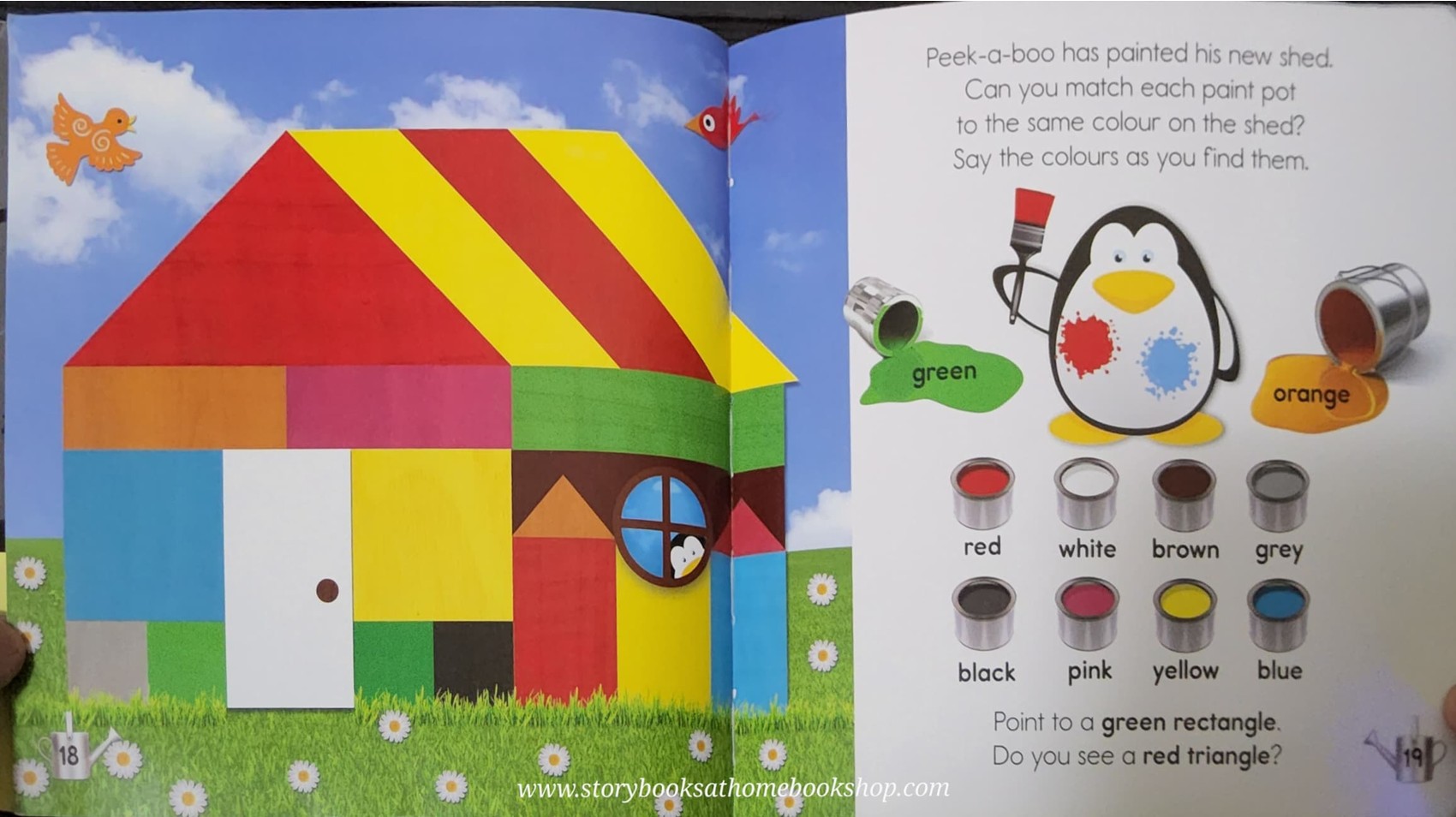 หนังสือนิทานปกอ่อน ** 🍅🍓PEEK-A-BOO PENGUIN COLOURS AND SHAPS🍅🍅