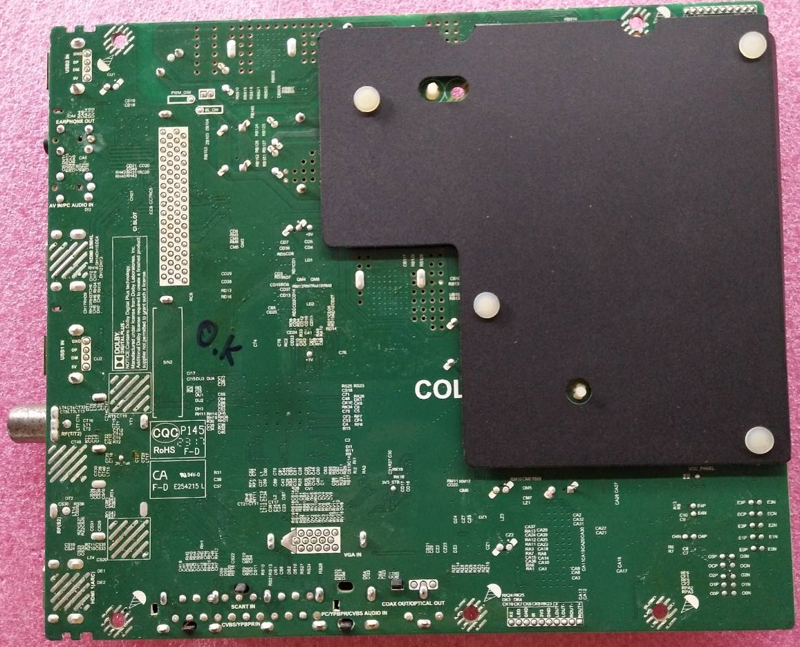 เมนบอร์ดทีวี ทีซีแอล TCL ของแท้ถอดจากเครื่อง รุ่นLED43D2930 พาร์ทบอร์ด TP.S512.PB775