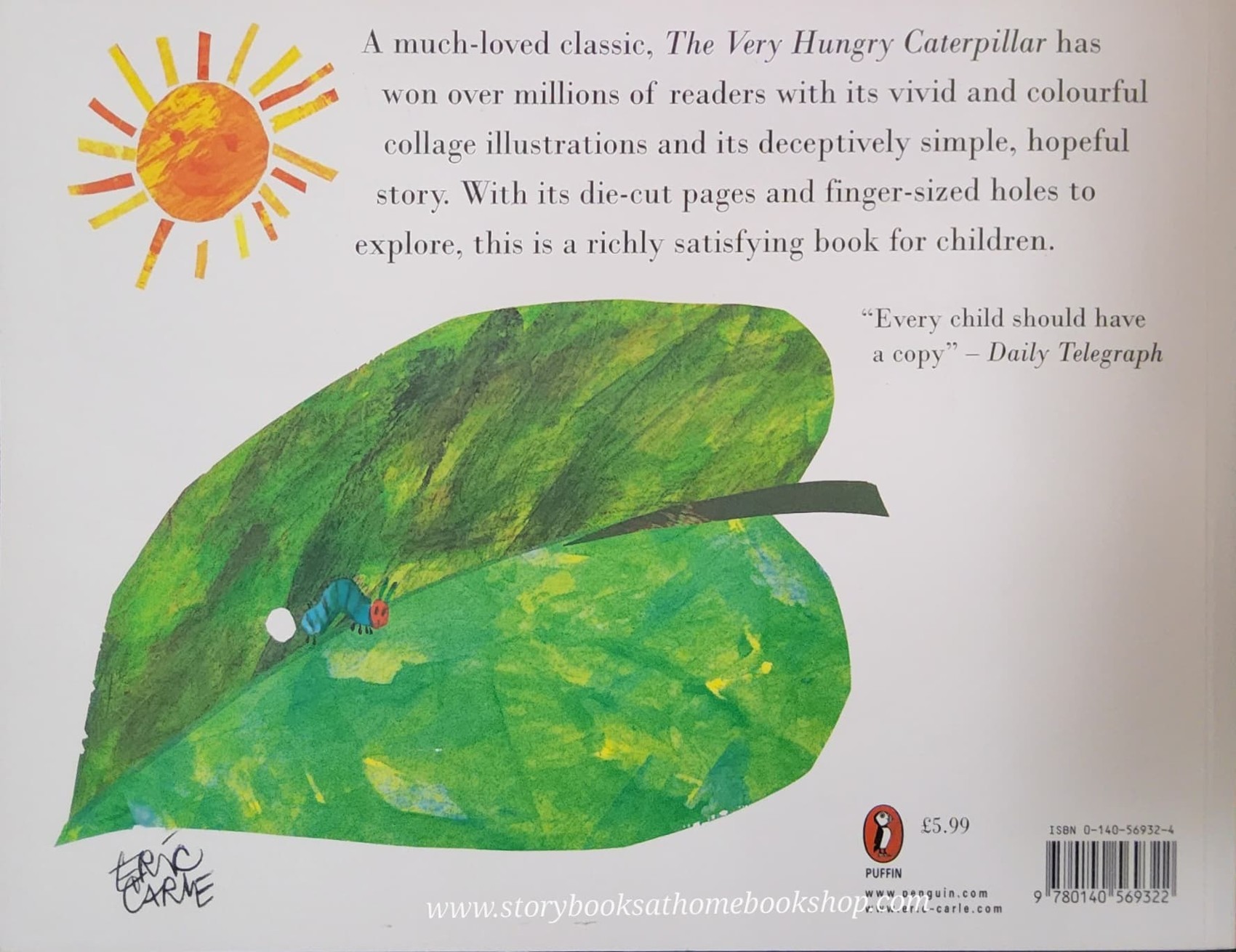 หนังสือนิทานปกอ่อน** 🍅🍓THE VERY HUNGRY CATERPILLAR BY ERIC CARLE