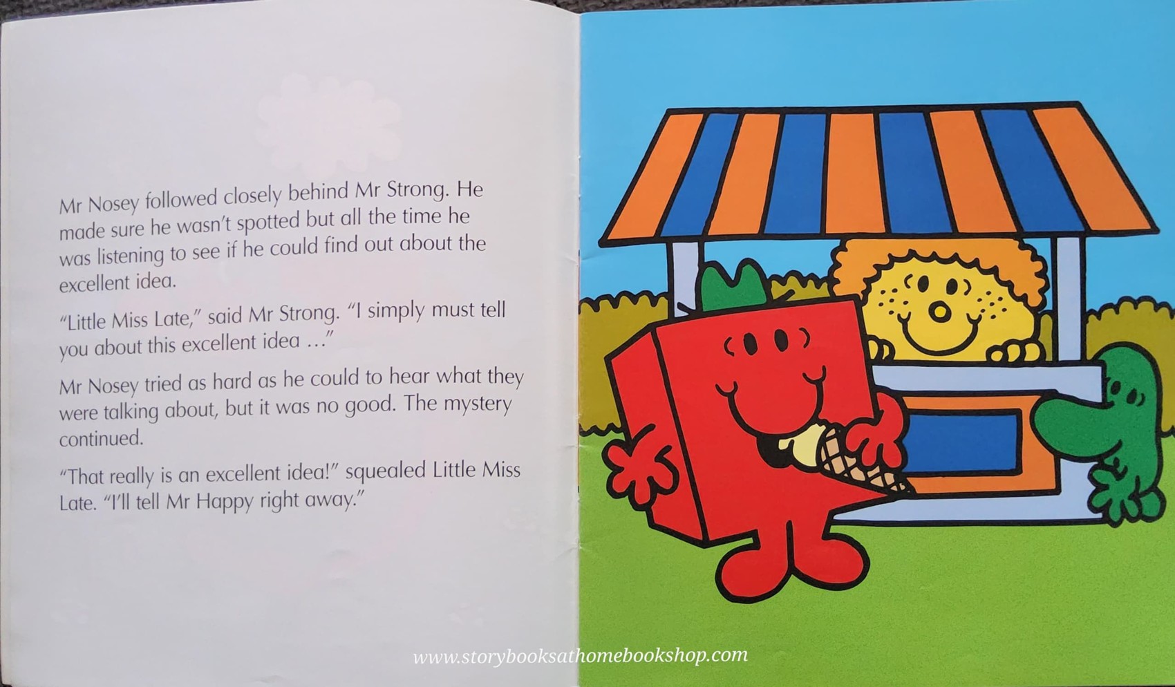 หนังสือนิทานปกอ่อน** 👉LITTLE MISS&MR.MEN👍 🍅🍓MR.NOSEY AND THE EXCELLENT IDEA BY Roger Hargreaues
