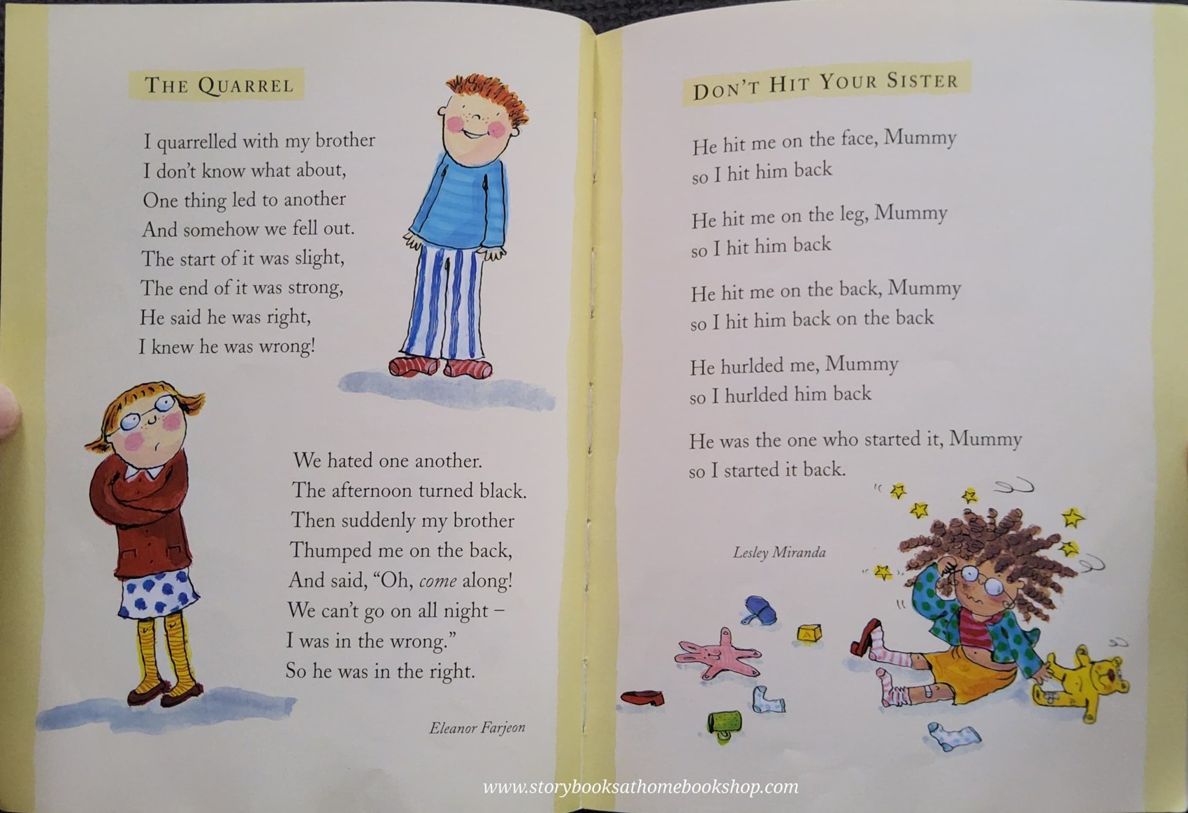 หนังสือนิทานปกอ่อน** 🍅🍓READ ME POETRY: Don't Hit Your Sister And Other Family Poems