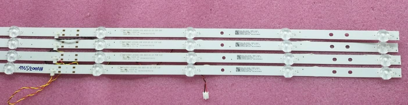 หลอดแบล็คไลท์ทีวี ACONATIC (อะโคเนติค) ของแท้ถอดจากเครื่อง ใช้กับรุ่น 43US200AN 1ชุด4แถว