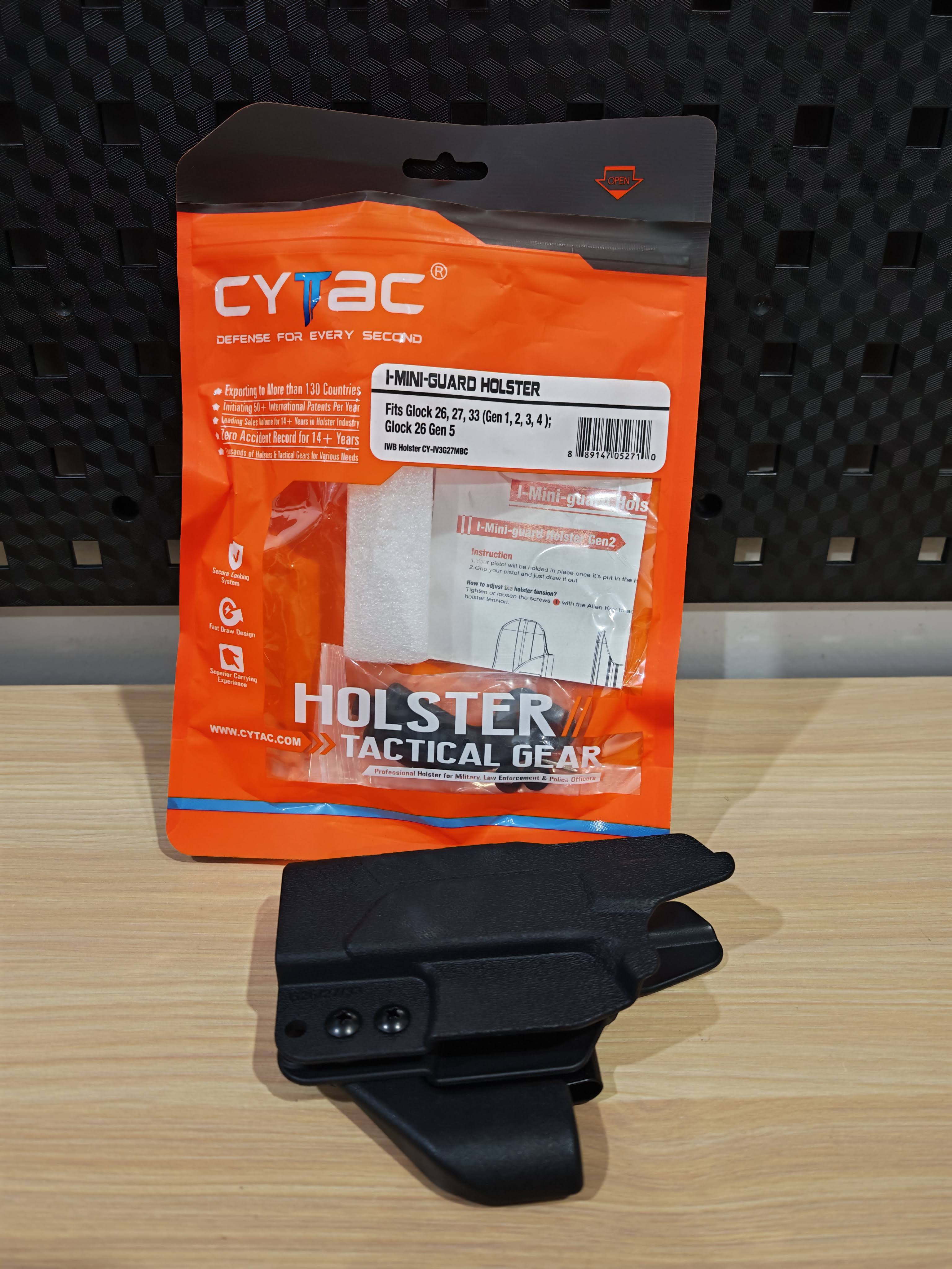 ซองพกใน Cytac Glock 26 Gen1-5 โพลิเมอร์ (สลับซ้าย-ขวาได้) มือสอง สภาพมือ 1