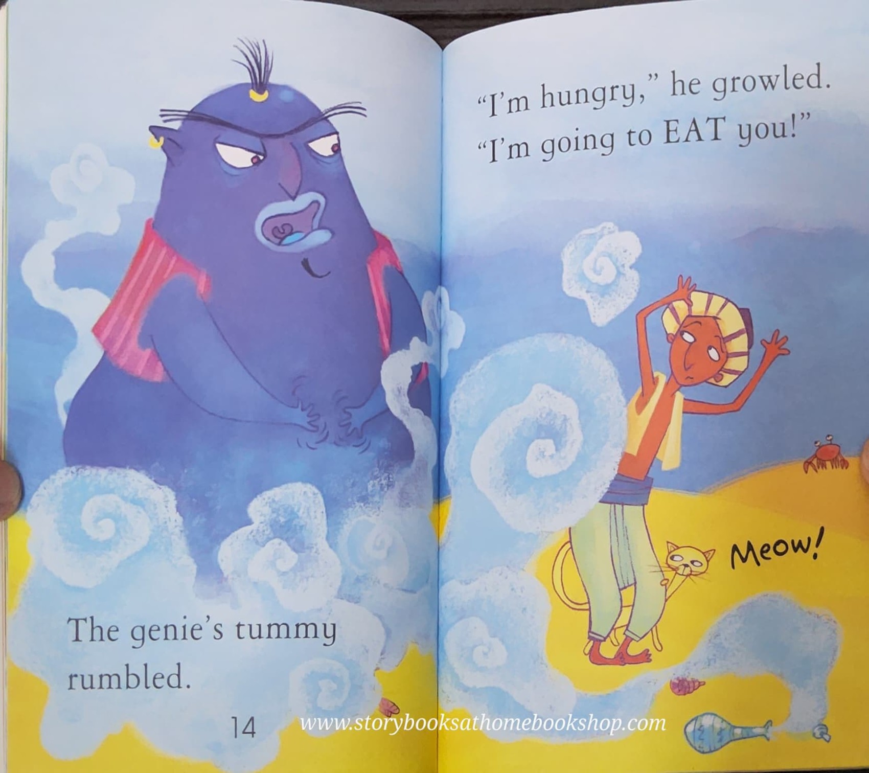 หนังสือนิทานปกอ่อน** ♥️USBORNE FIRST READING: THE GENIE IN THE BOTTLE