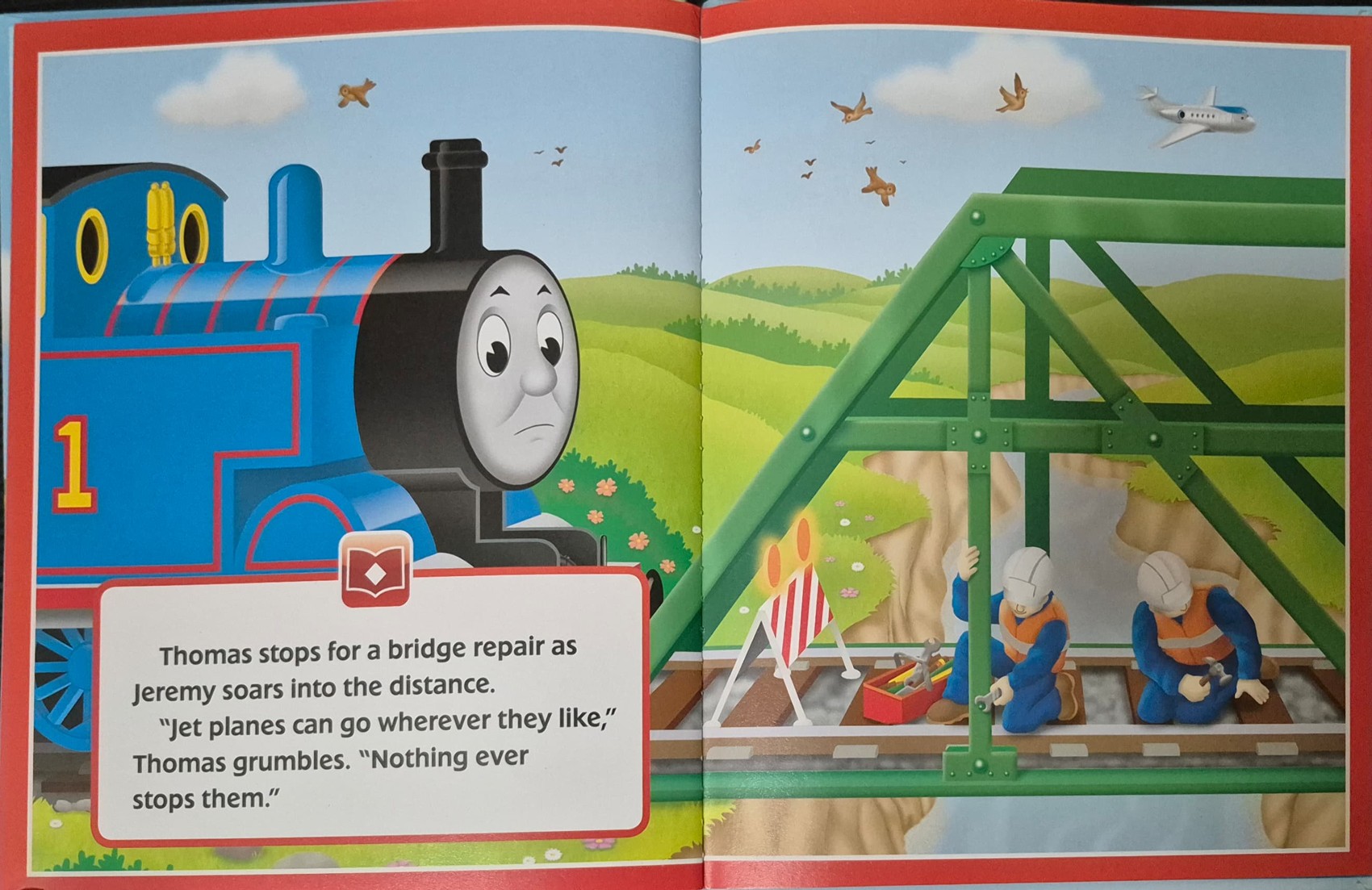 หนังสือนิทานปกแข็ง ** 🍅🍓 STORY READER:THOMAS AND THE JET PLANE