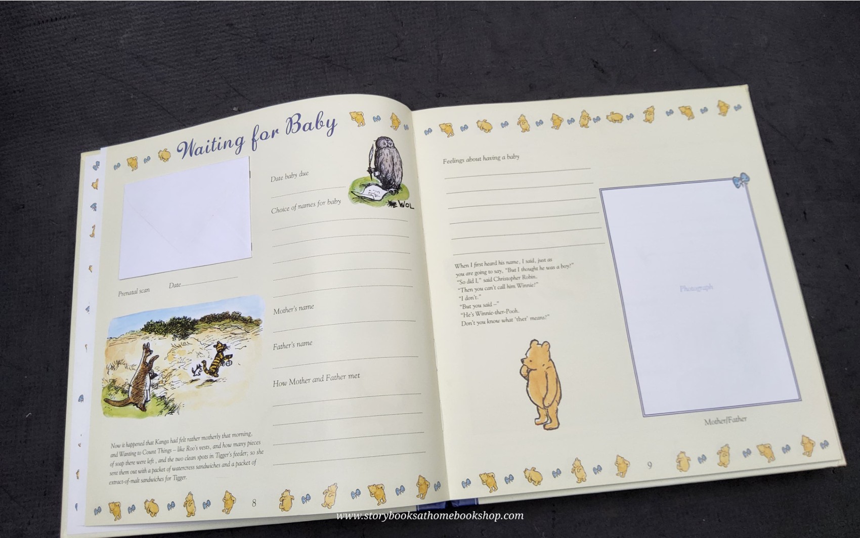 BABY DAYS MEMORY **หนังสือปกแข็ง** ♥️WINNIE THE POOH BABY DAY