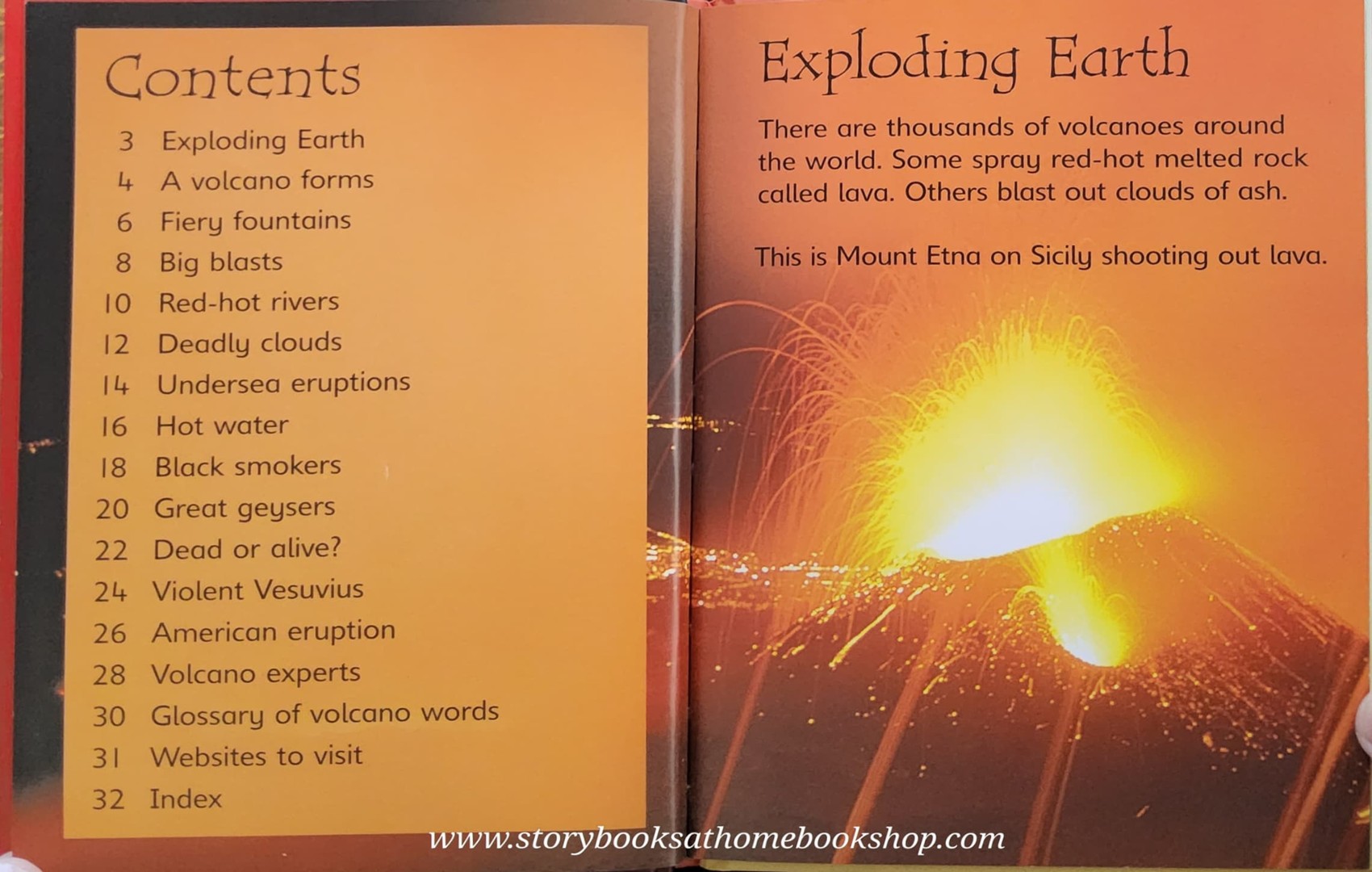 KNOWLEDGE BOOK** ♥️♥️USBORNE VOLCANOES