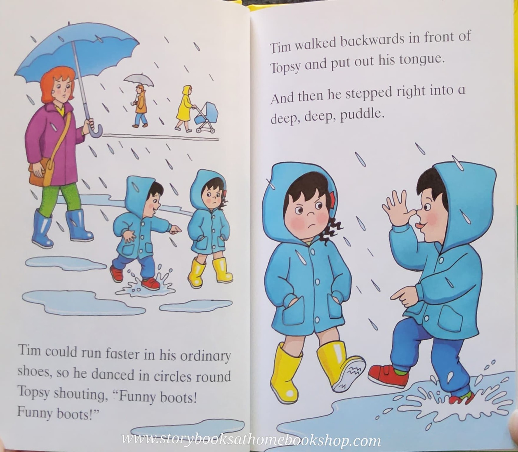 หนังสือนิทานปกแข็ง** 🍅🍓TOPSY+TIM RED BOOTS,YELLOW BOOTS