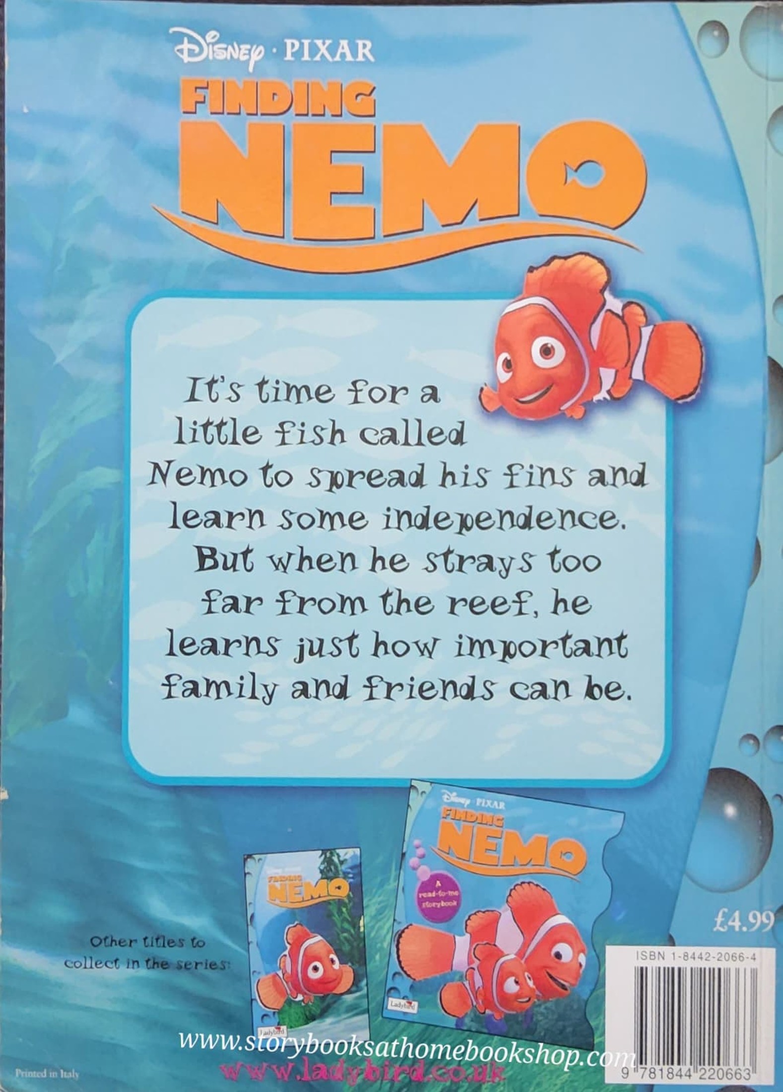หนังสือนิทานปกอ่อน** 🍓🍓 DISNEY PIXAR FINDING NEMO FILM STORYBOOK
