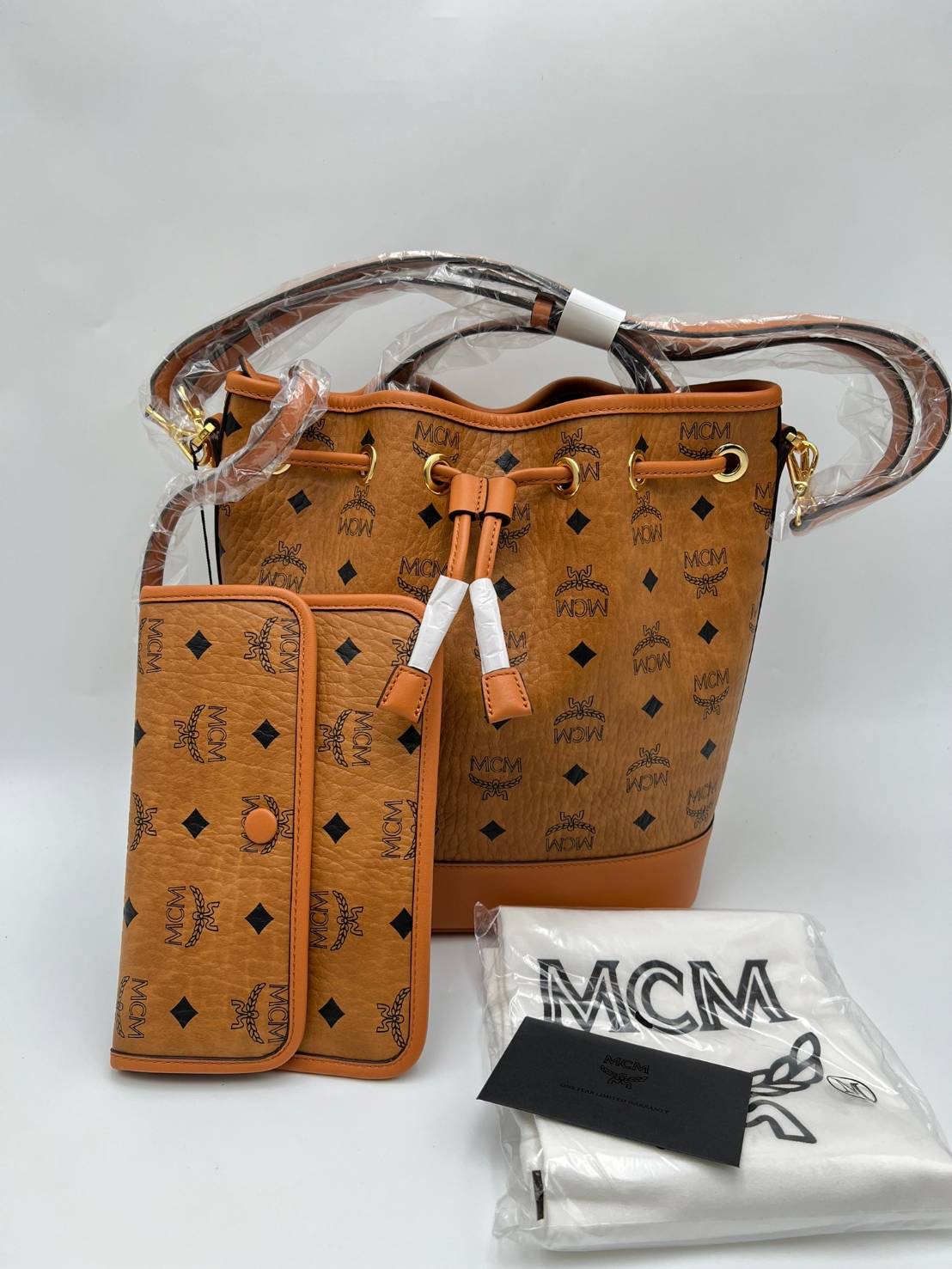New Mcm drawstring