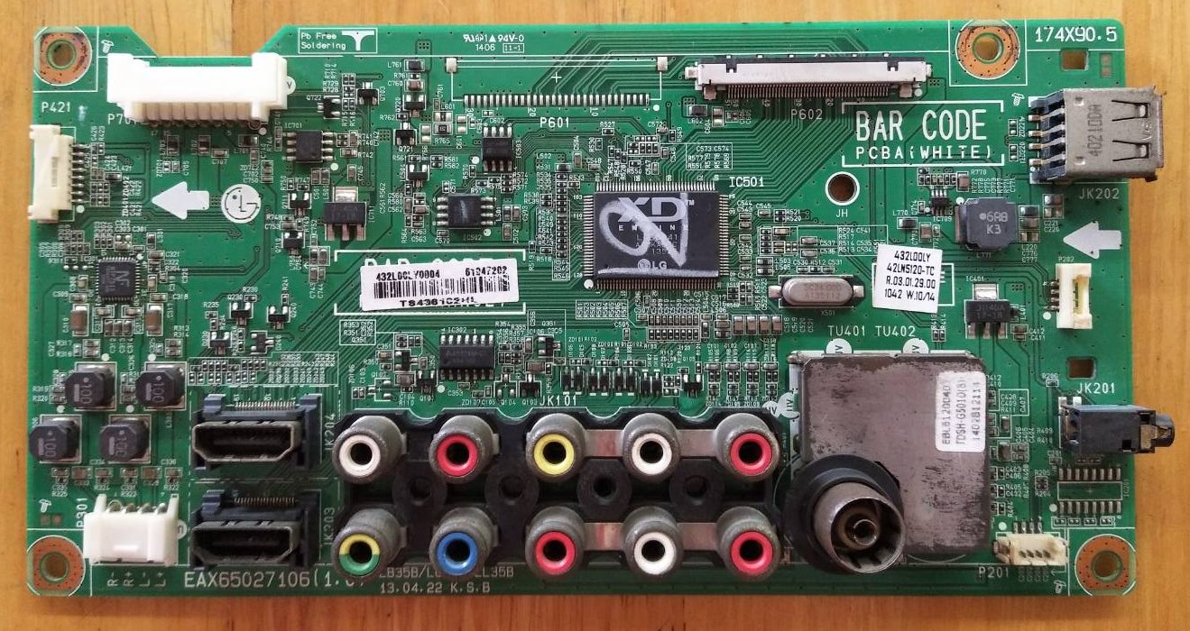 Main Board LG (เมนบอร์ด แอลจี) อะไหล่แท้/ของถอด รุ่น42LN5120-TC.BTMYLJT