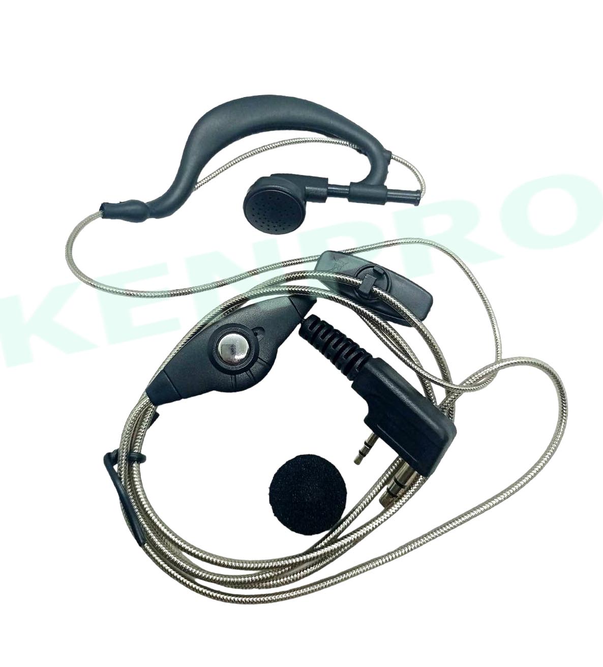 หูฟังวิทยุสื่อสาร SPENDER TC-245HA สายถักสีเงิน