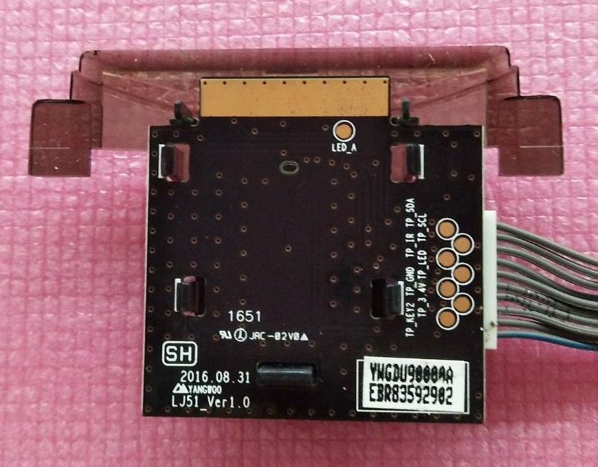 สวิตซ์/คีย์กดทีวี/ตัวรับรีโมท LG (แอลจี) อะไหล่แท้/ของถอด พาร์ท EBR83592902 รุ่น 43LJ510T และ ใช้ได้กับหลายรุ่นที่พาร์ทตรงกัน