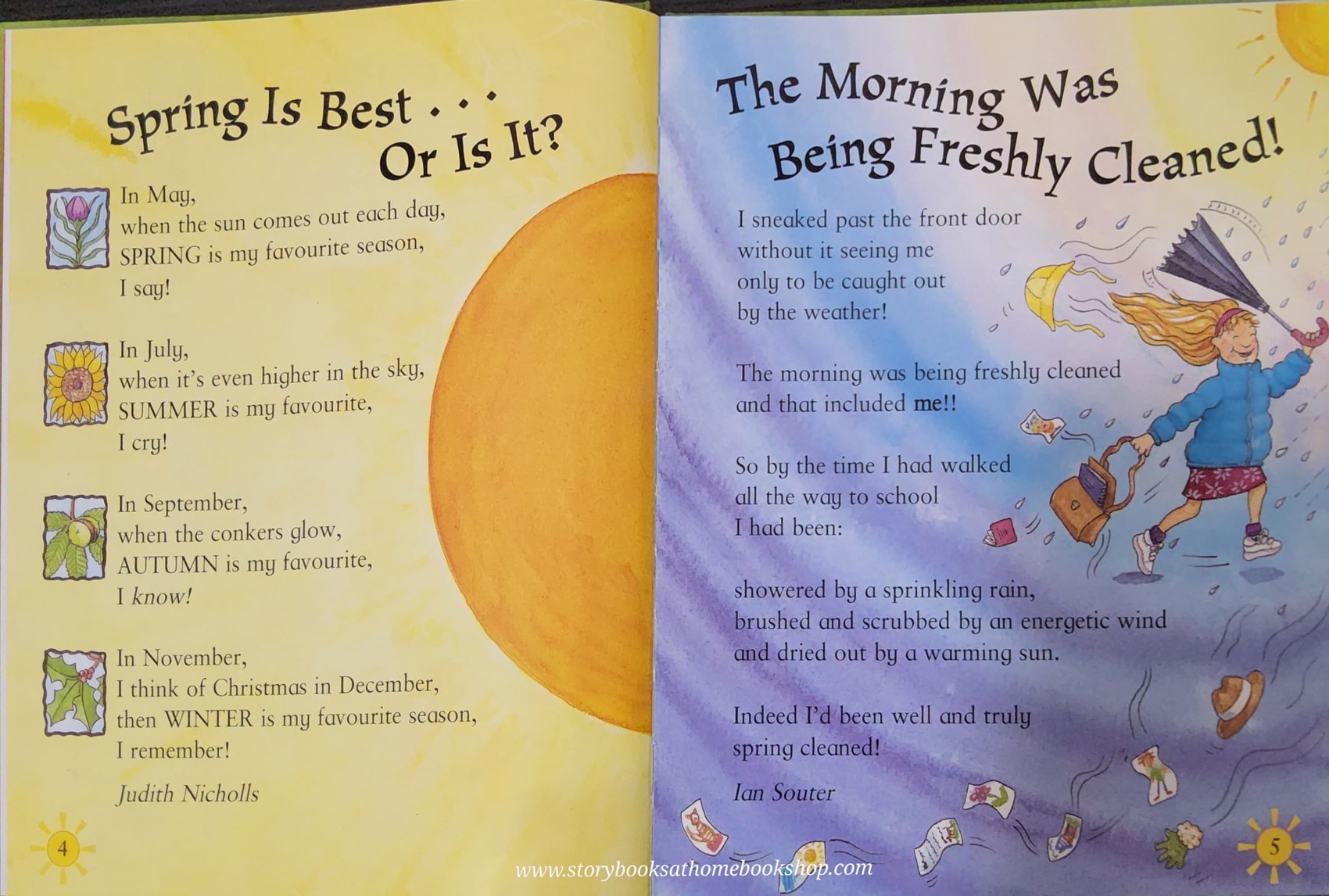 หนังสือนิทานปกแข็ง** 🍅🍓Poems about SEASONS