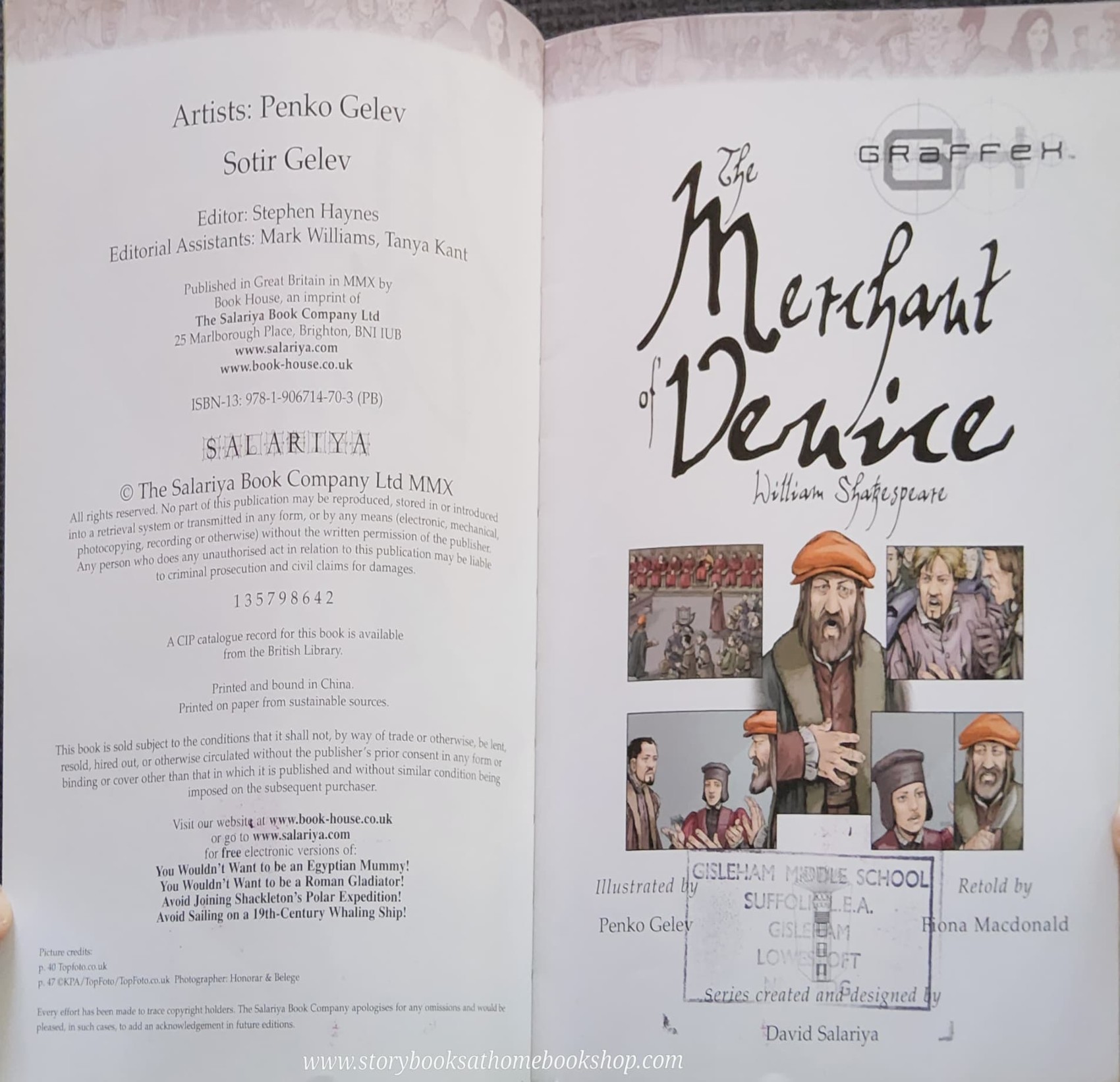 GRAFFEH** **หนังสือนิทานปกอ่อน** 🍅🍓THE MERCHANT OF VENICE WILLIAN SHAKESPEARE