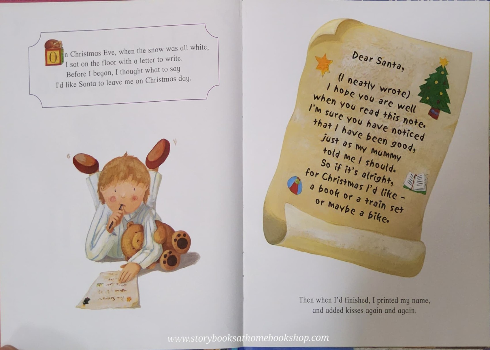 หนังสือนิทานปกแข็ง** 🍅🍅A LETTER OT SANTA (INCLUDES WRITING PAPER,ENVELOPS AND STICKERS)